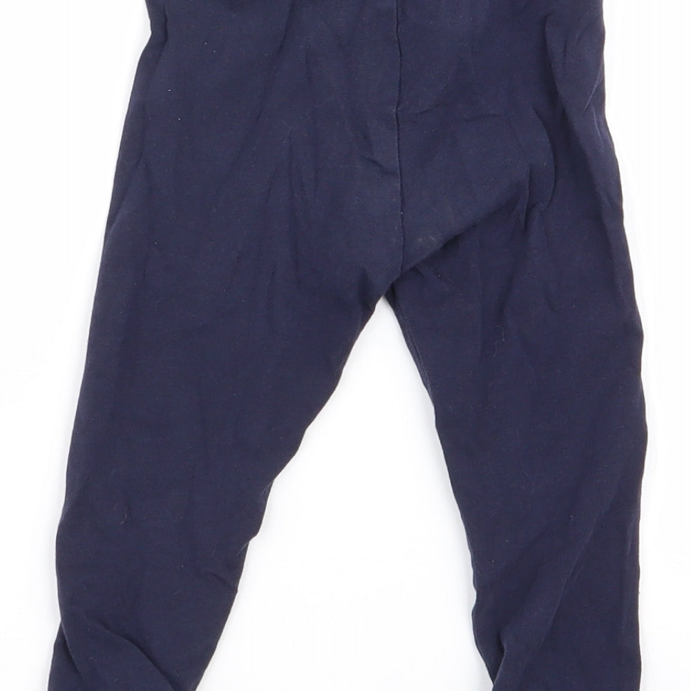 m Girls Blue Jogger Trousers Size 12-18 Months - legging