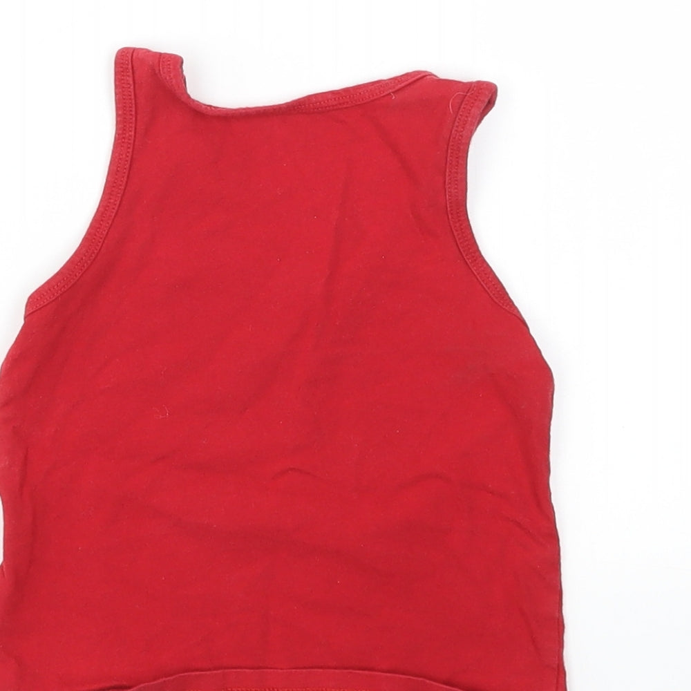 Primark Boys Red Basic T-Shirt Size 3-4 Years