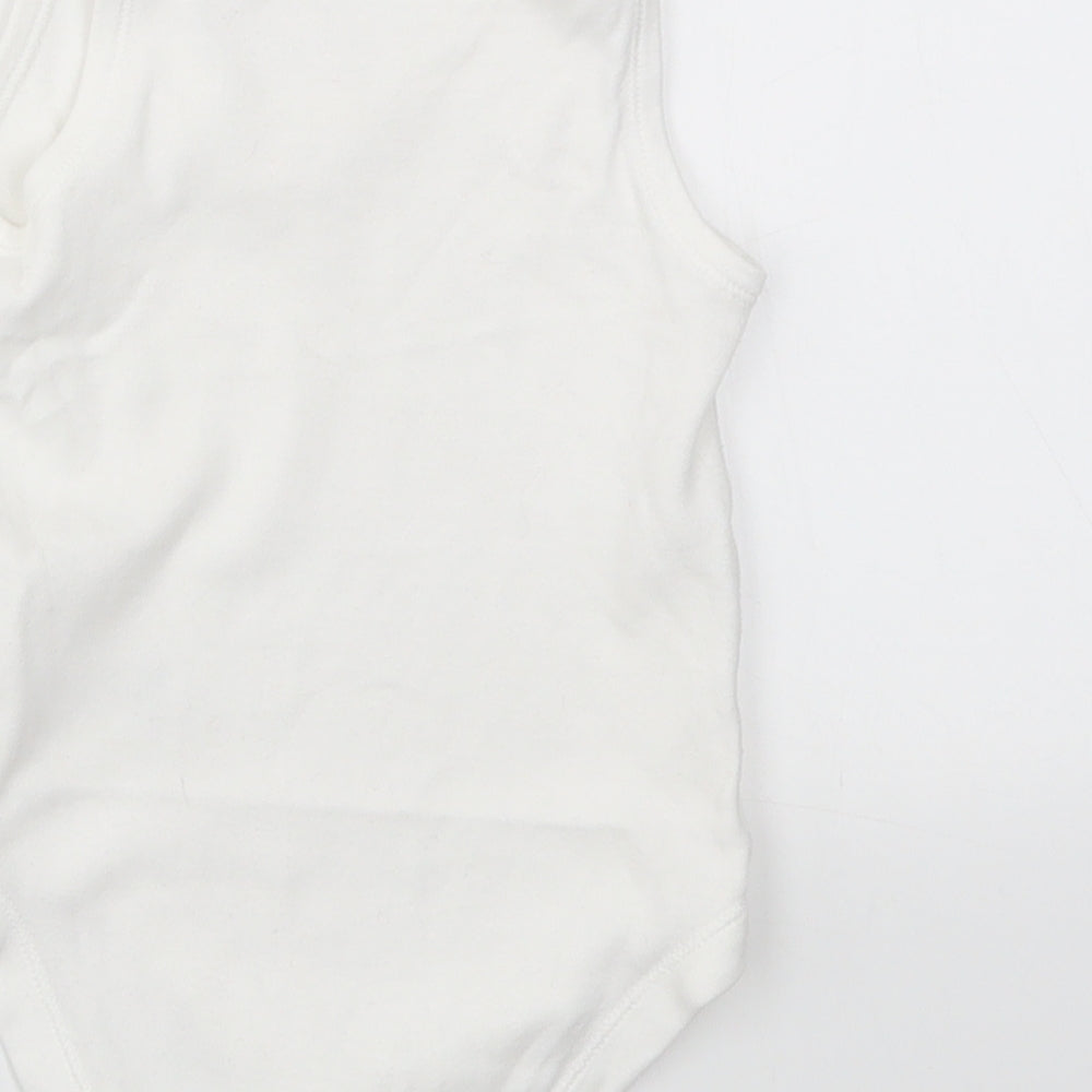 Marks & Spencer Girls White Babygrow One-Piece Size 6-9 Months