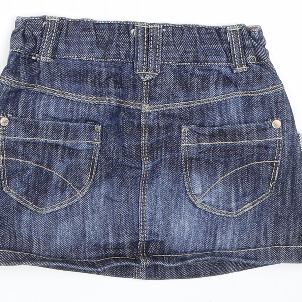 NEXT Girls Blue Denim Mini Skirt Size 12-18 Months