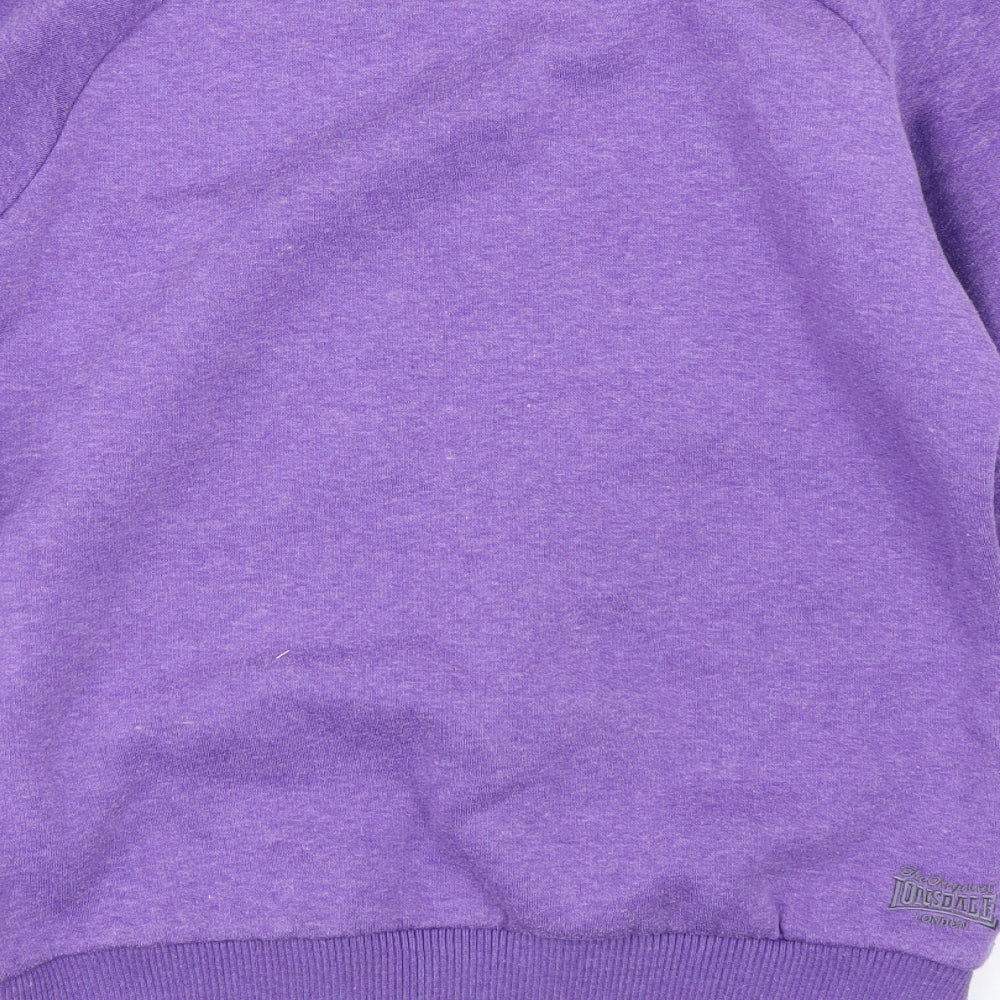 Lonsdale Womens Purple Pullover Sweatshirt Size M