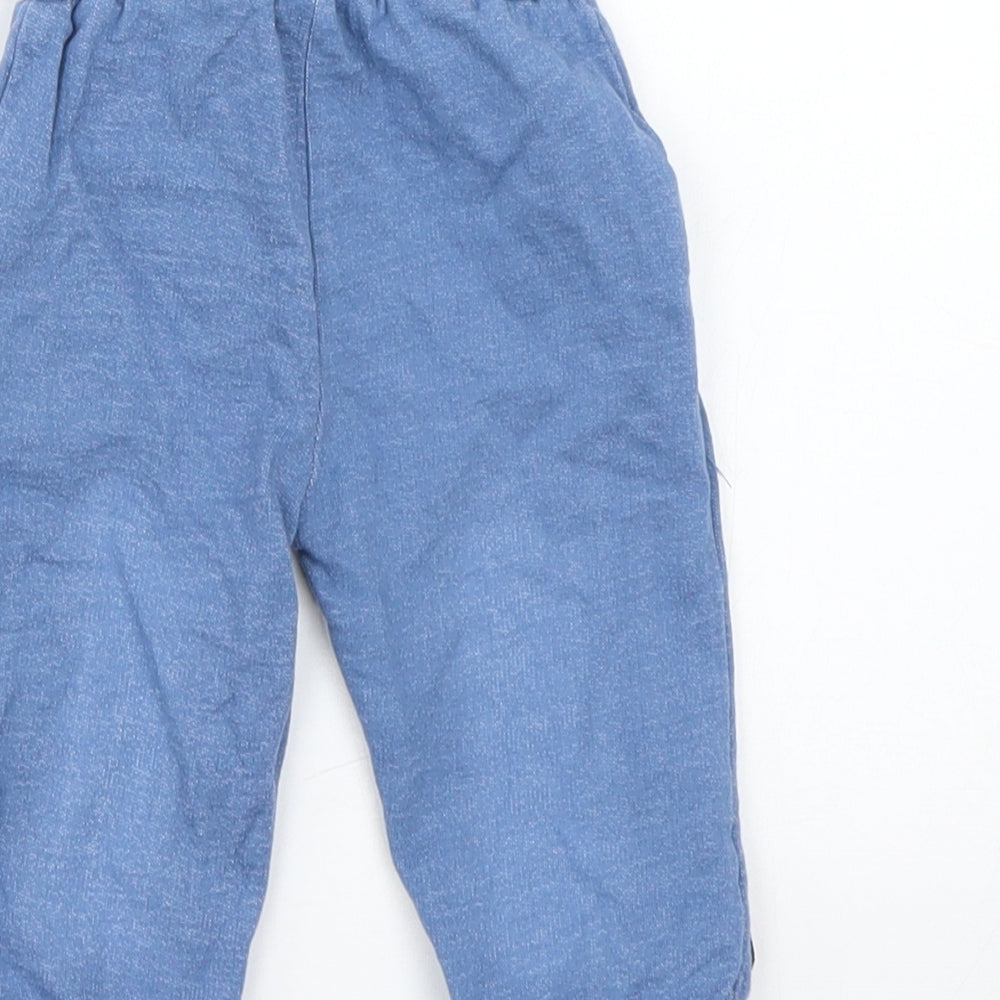 Crafted Boys Blue Sweatpants Trousers Size 6-9 Months