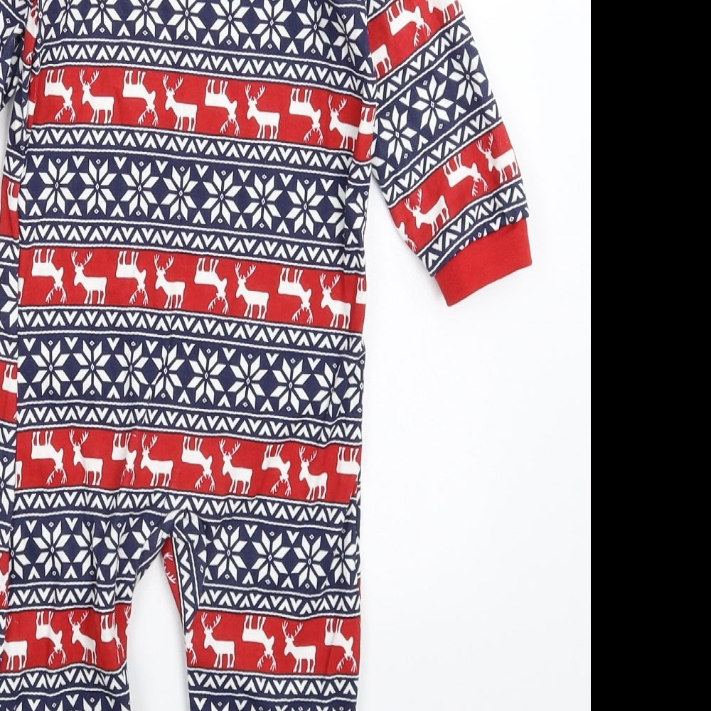 Lily & Dan Baby Multicoloured Geometric Babygrow One-Piece Size 9-12 Months