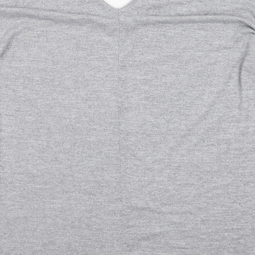 New Look Womens Grey Knit Pullover Jumper Size 20 - Oversized