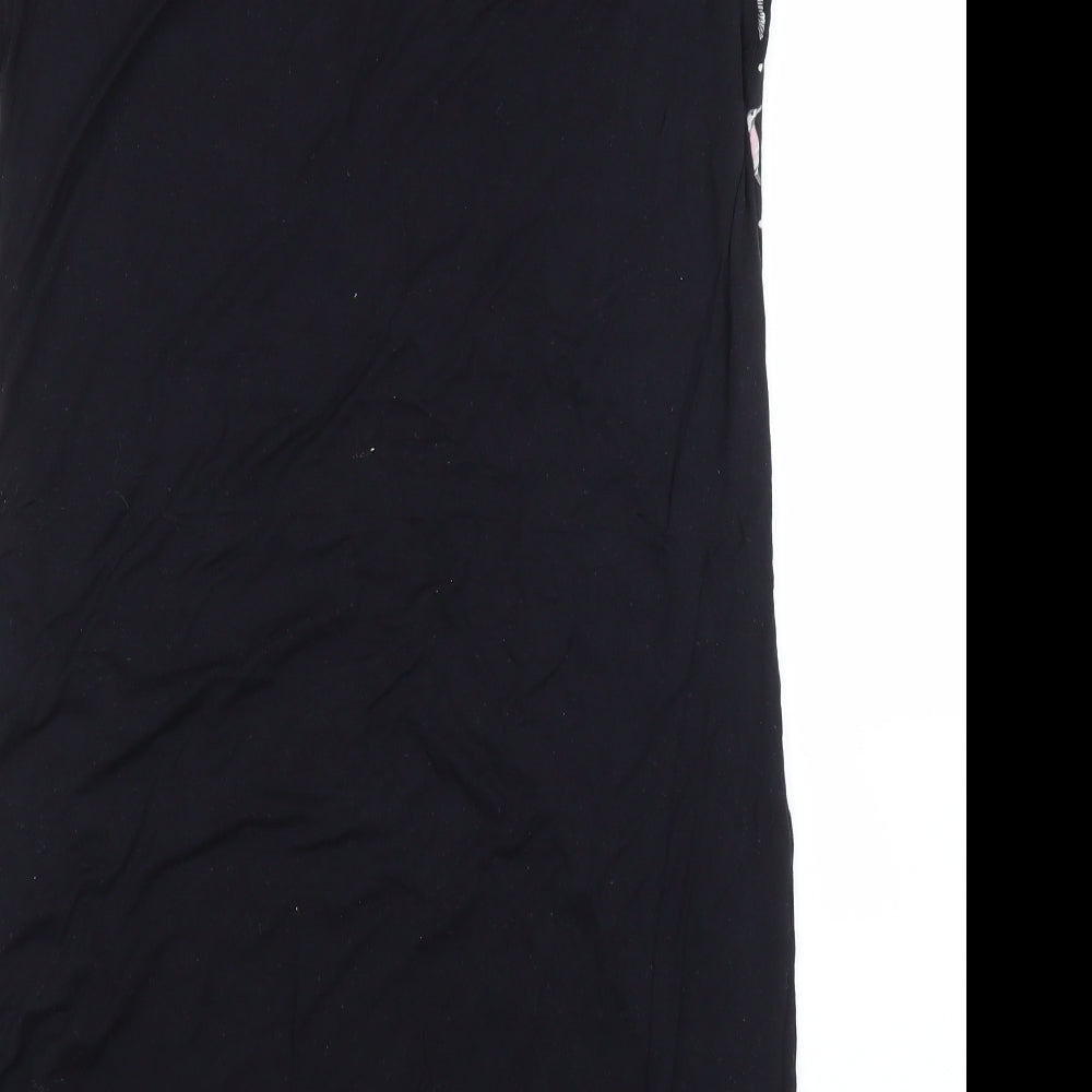 Marks & Spencer Womens Black Solid Capri Dress Size 12