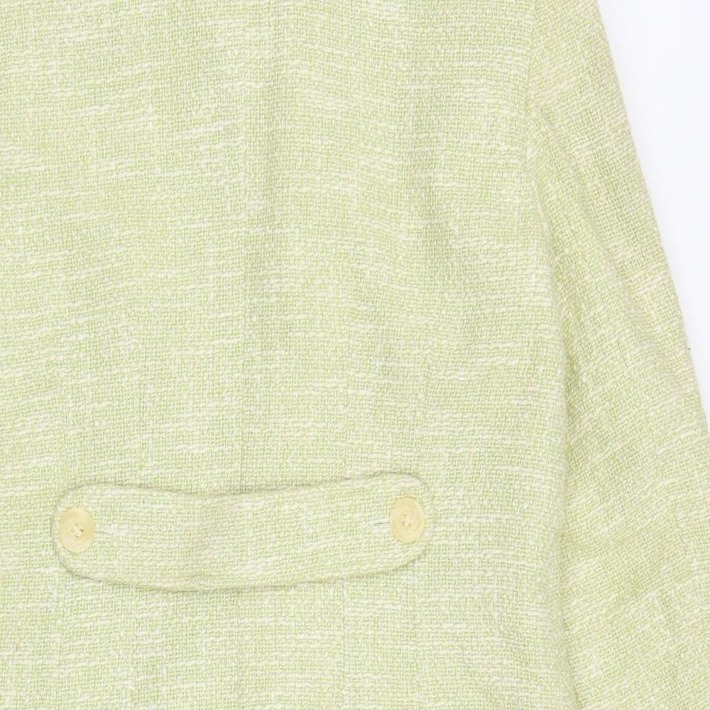 Kit Kit Kit Womens Green Overcoat Coat Size 14