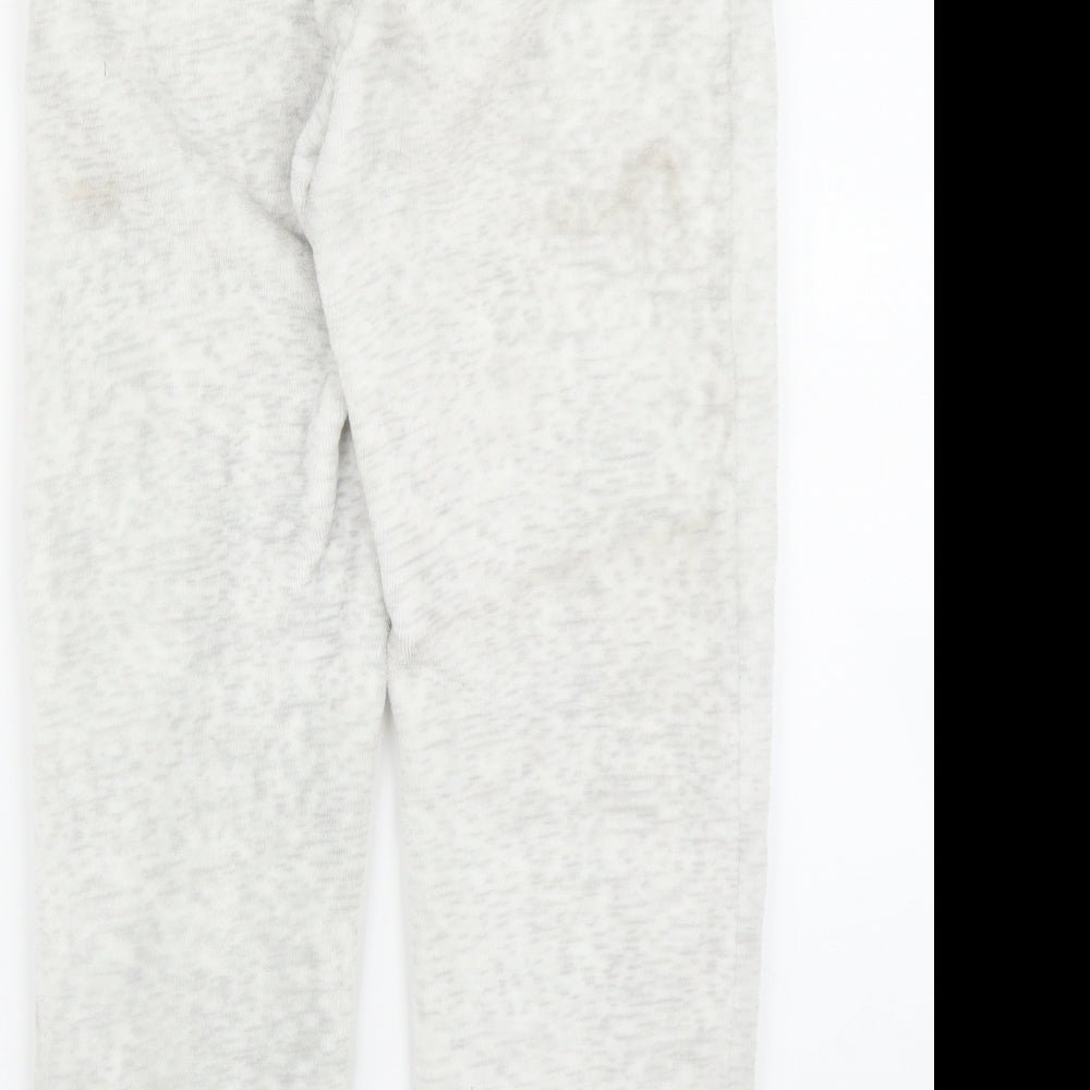 Next Girls Grey Animal Print Capri Pyjama Pants Size 9 Years - Leopard print