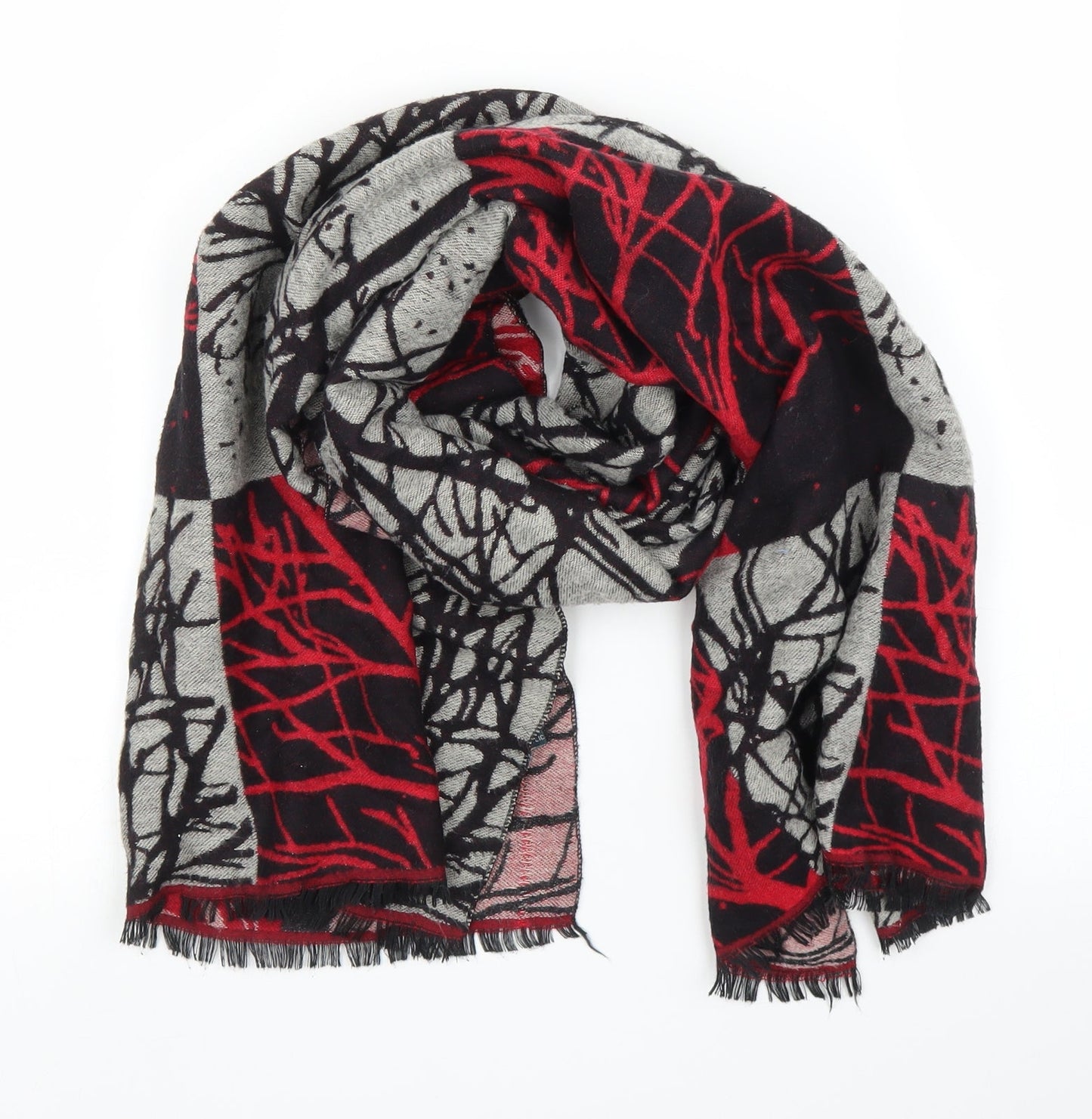 Preworn Unisex Red Shawl/Wrap