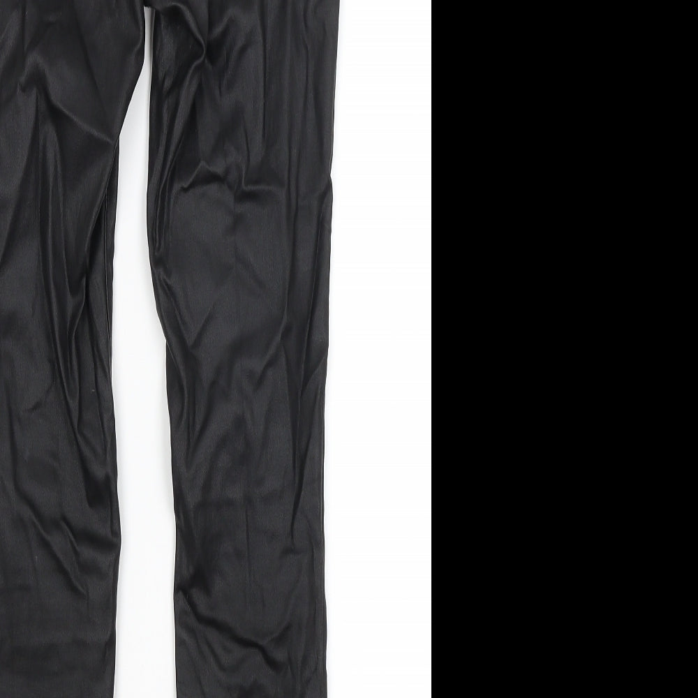 Next Womens Black Trousers Size 8 L27 in