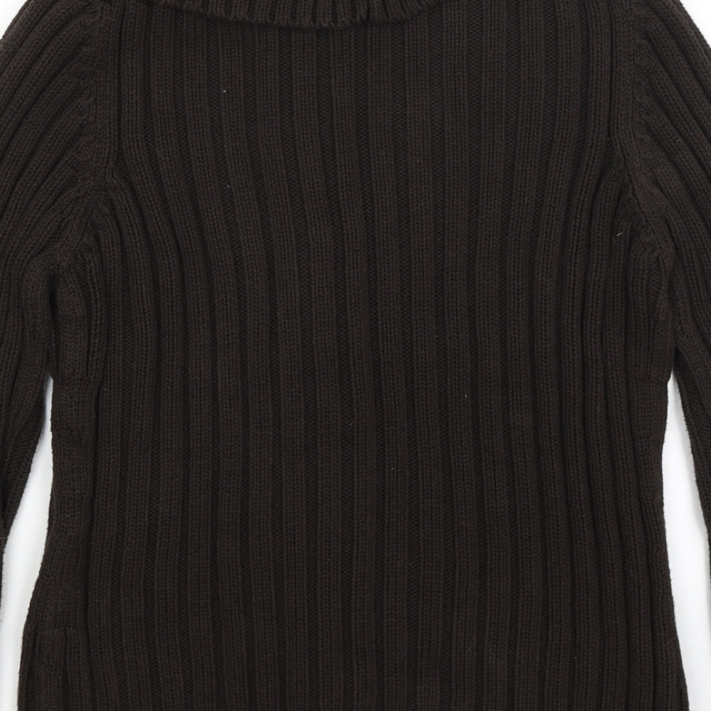 M&S Womens Brown Cardigan Jumper Size M