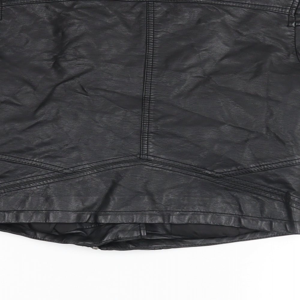 Atmosphere Womens Black Biker Coatigan Size 6