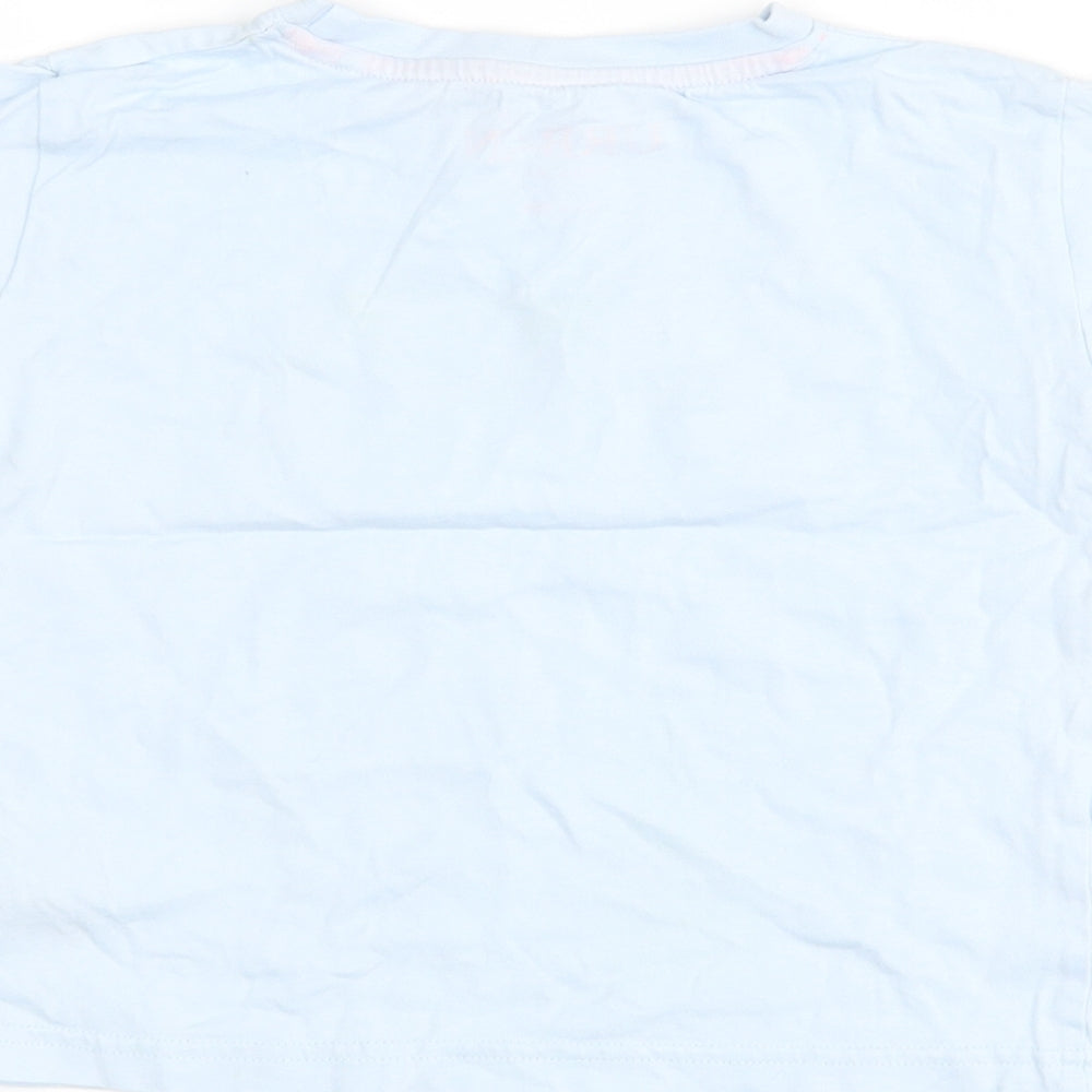 Urban Rascals Girls Blue Basic T-Shirt Size 3-4 Years