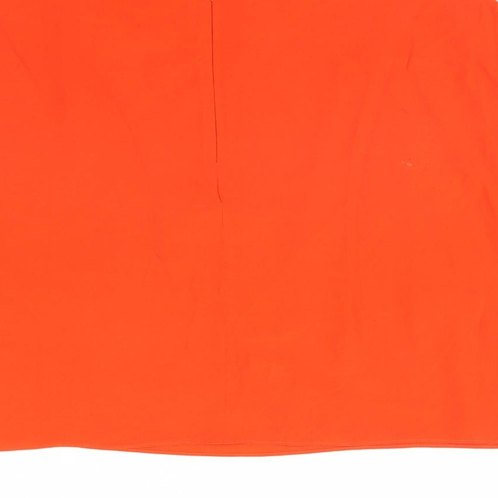 MNG Womens Orange Cropped Blouse Size XS