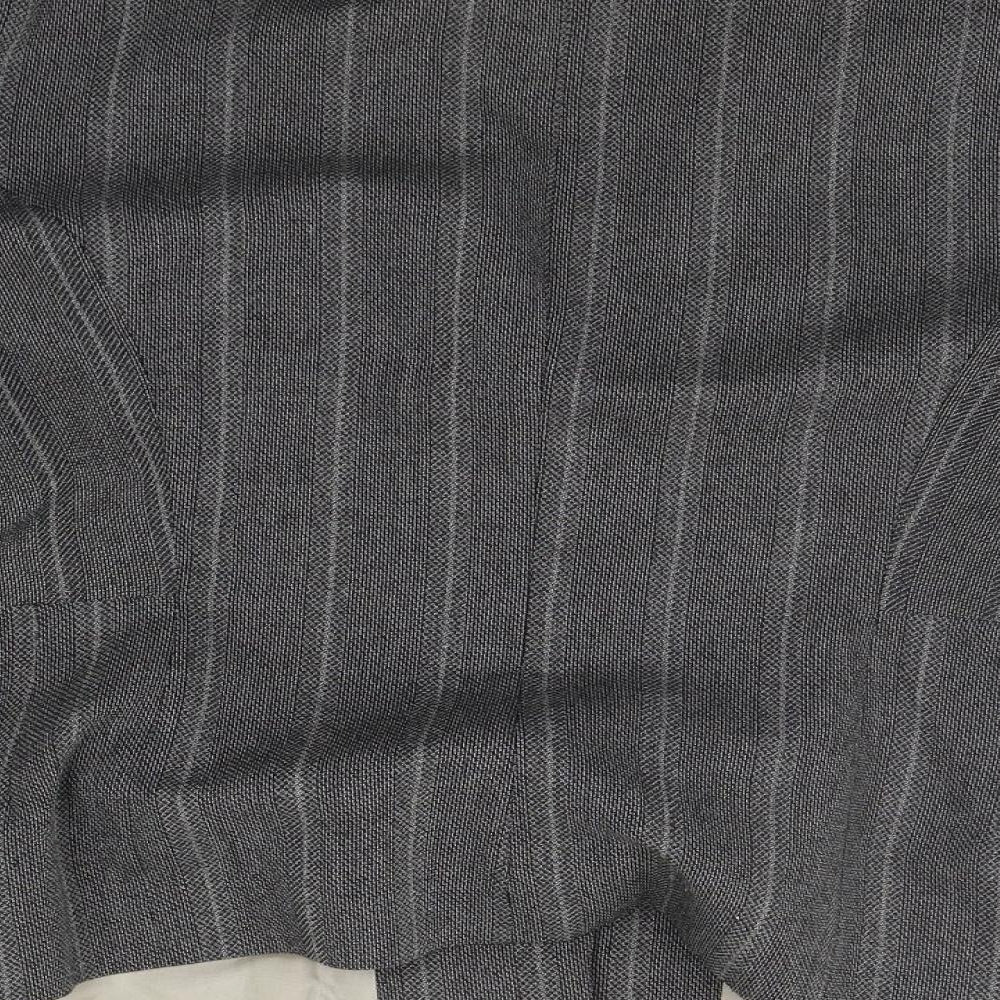 endora Womens Grey Striped Jacket Suit Jacket Size 16
