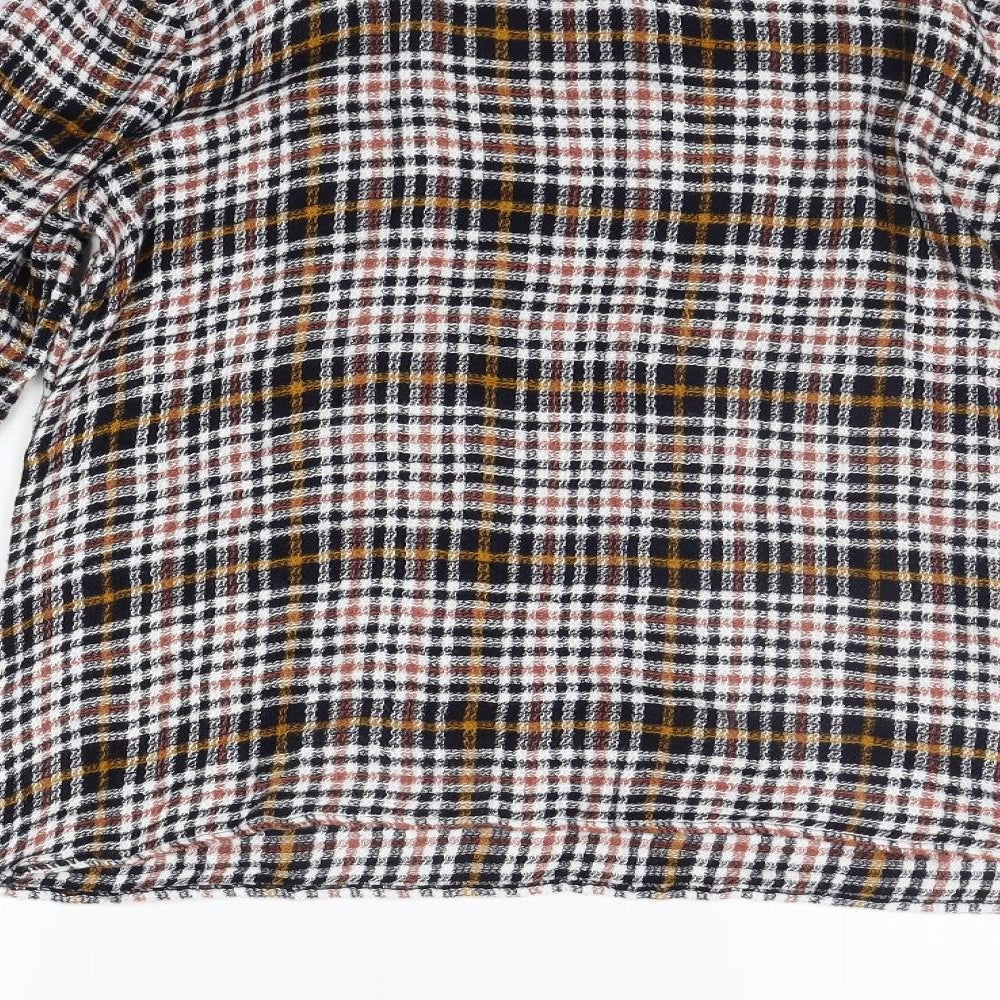 Matalan Womens Yellow Check Basic Blouse Size 16