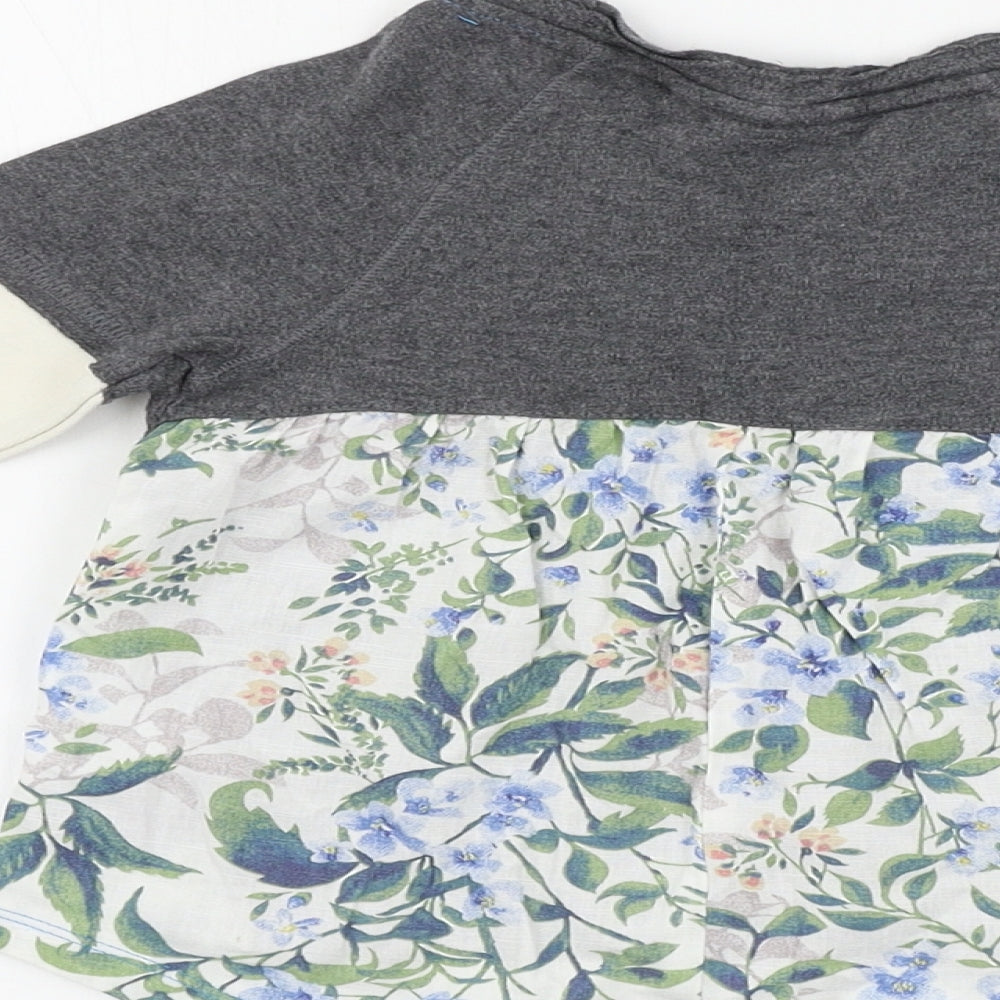 NEXT Girls Grey Basic T-Shirt Size 12-18 Months
