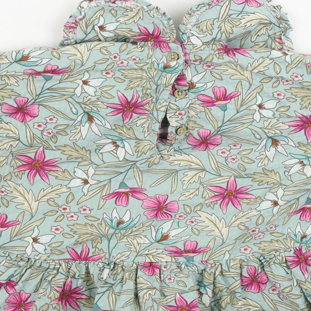 NEXT Green Floral A-Line Size 9-12 Months