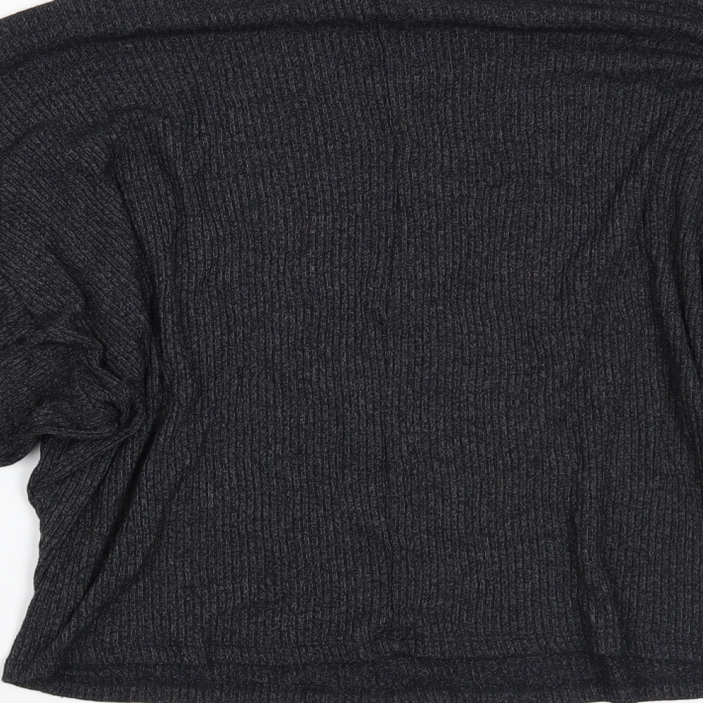 New Look Womens Grey Basic Blouse Size S
