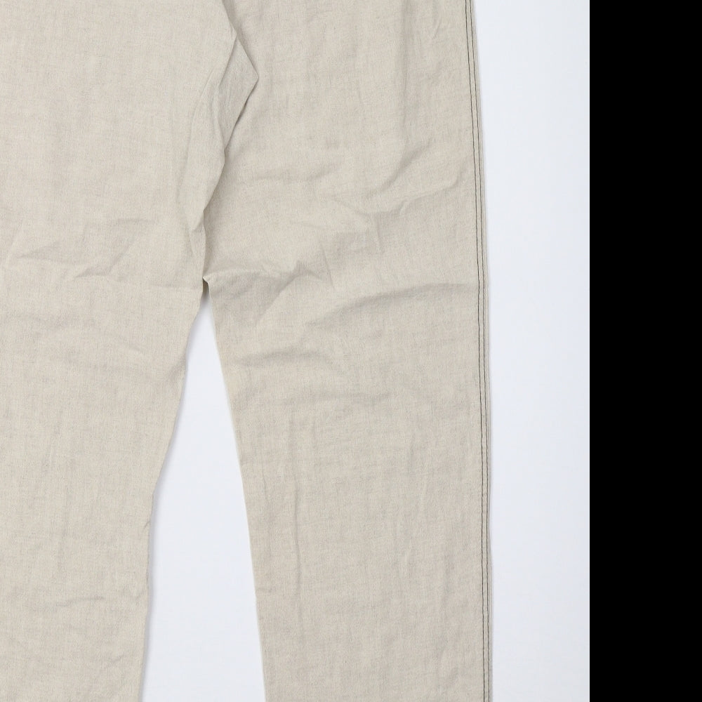 godske Womens Beige Trousers Size 16 L32 in