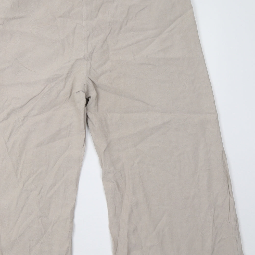 VILA Womens Beige Trousers Size 14 L26 in