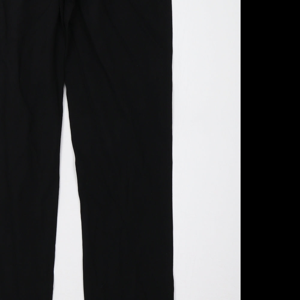 Next Womens Black Trousers Size 8 L30 in