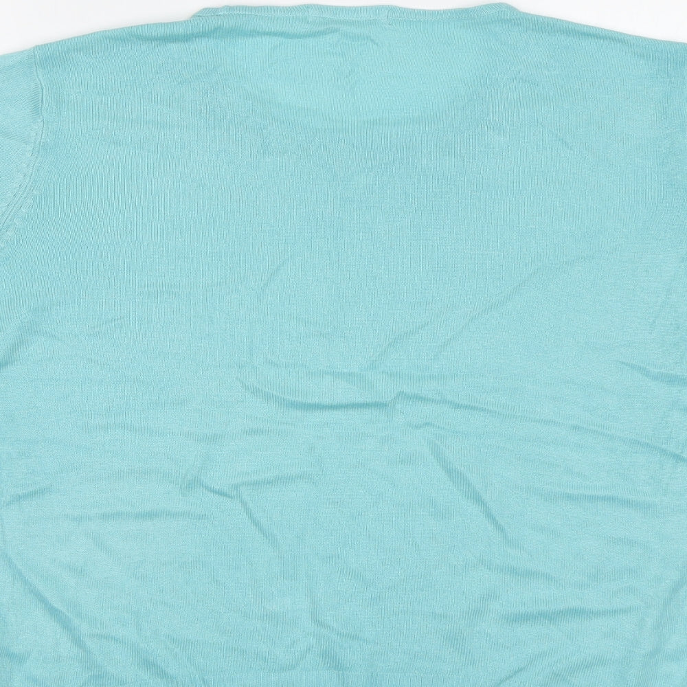 M&S Womens Green Pullover Jumper Size 14