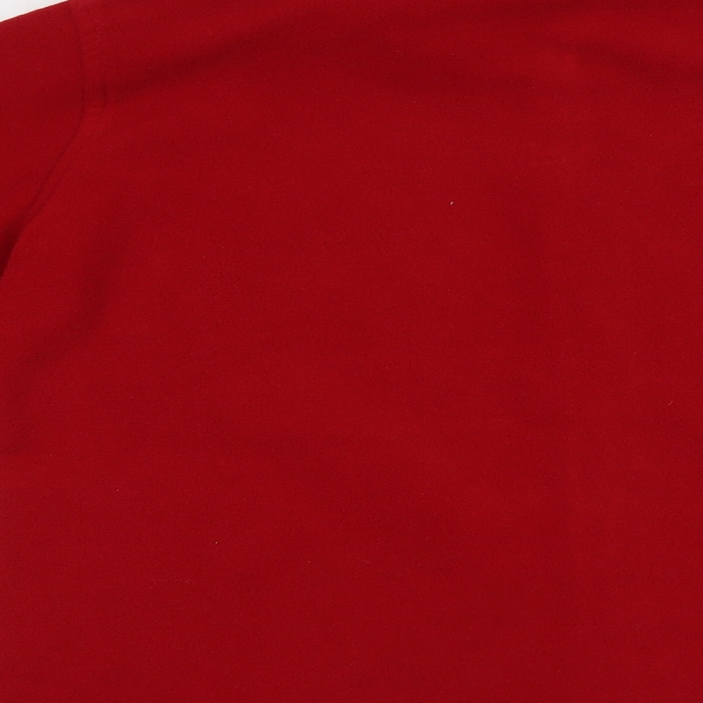 Isle Womens Red Full Zip Sweatshirt Size 14