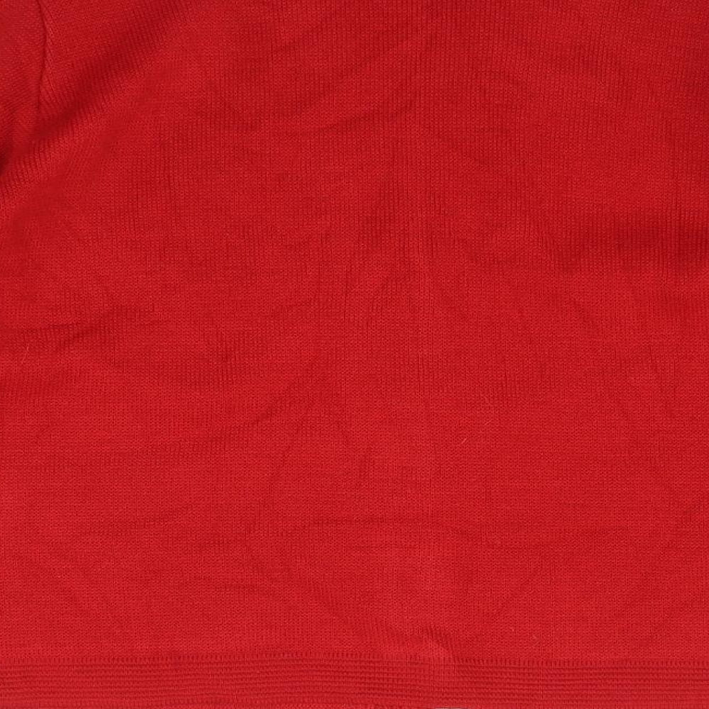 Care Womens Red Pullover Jumper Size S