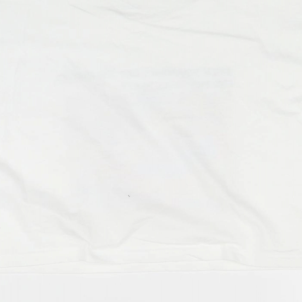 New Look Womens White Basic T-Shirt Size S - Friends