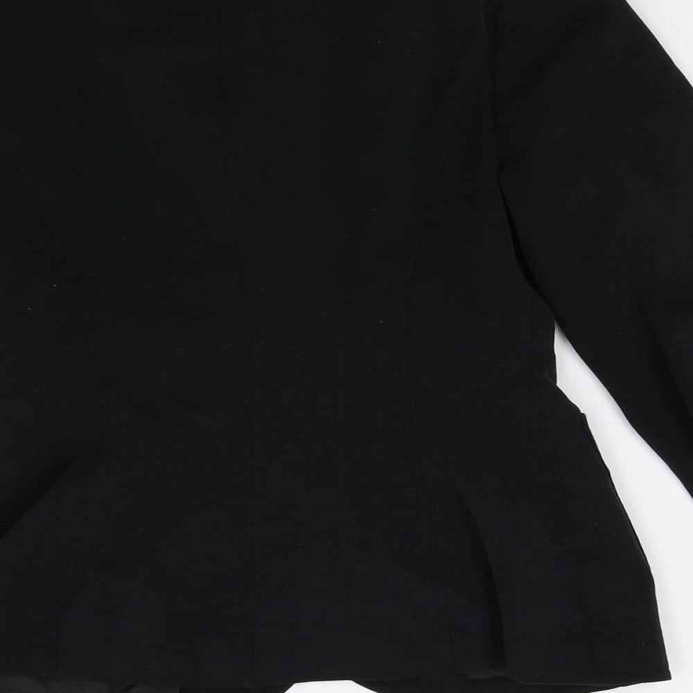 Bay Womens Black Jacket Blazer Size 10
