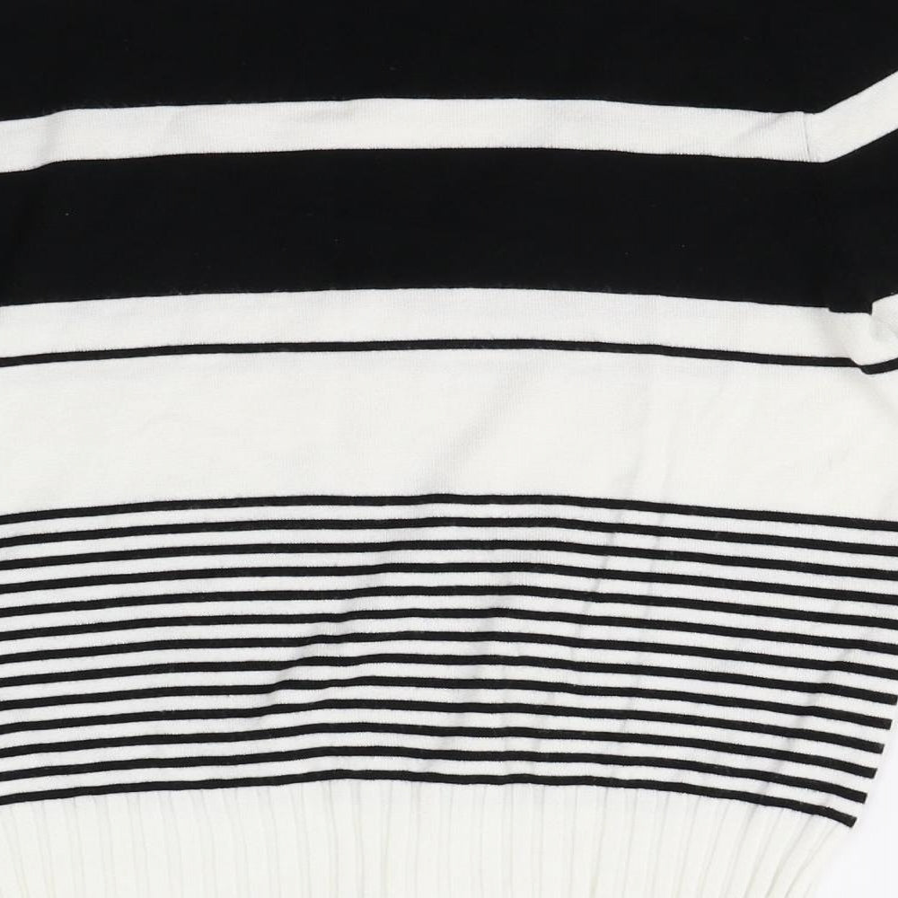 Mixin Womens Multicoloured Striped Knit Pullover Jumper Size M