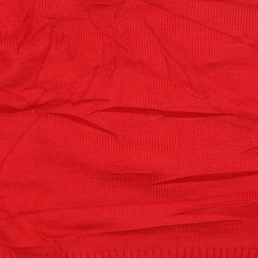 Cedarwood State Mens Red Pullover Jumper Size L