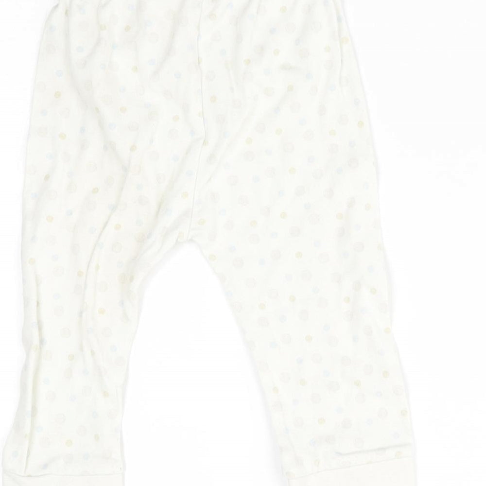 Disney Baby White Spotted Pyjama Pants Size 6-9 Months