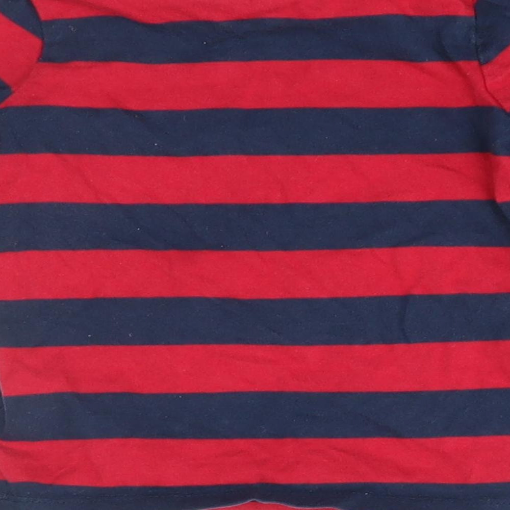 George Baby Red Striped Basic T-Shirt Size 9-12 Months