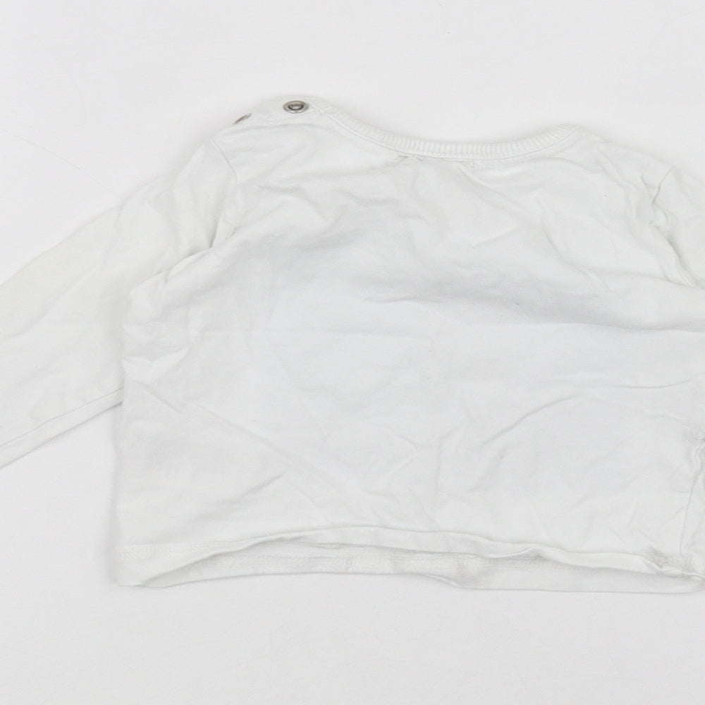 Mothercare Baby White Basic T-Shirt Size 3-6 Months