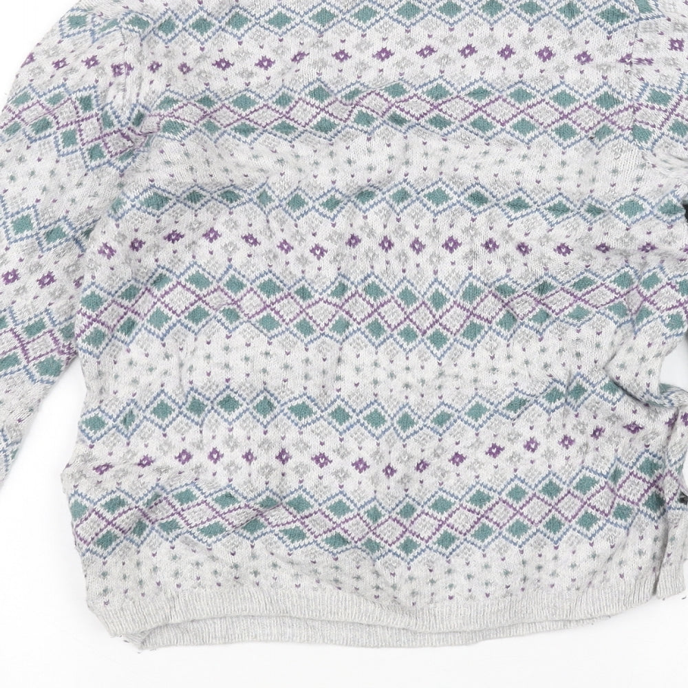 Marks and Spencer Womens Grey Pullover Jumper Size 8