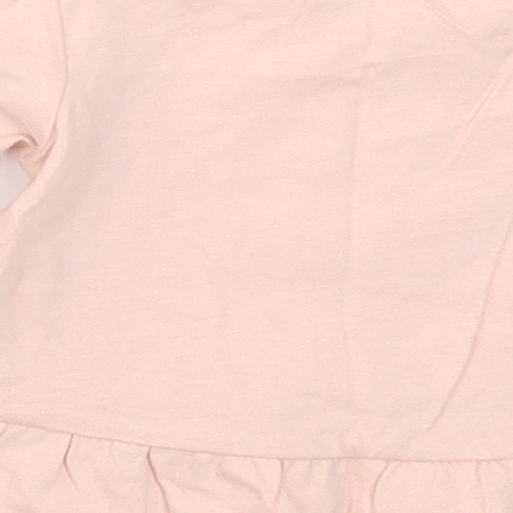 TU Girls Pink Basic T-Shirt Size 0-3 Months