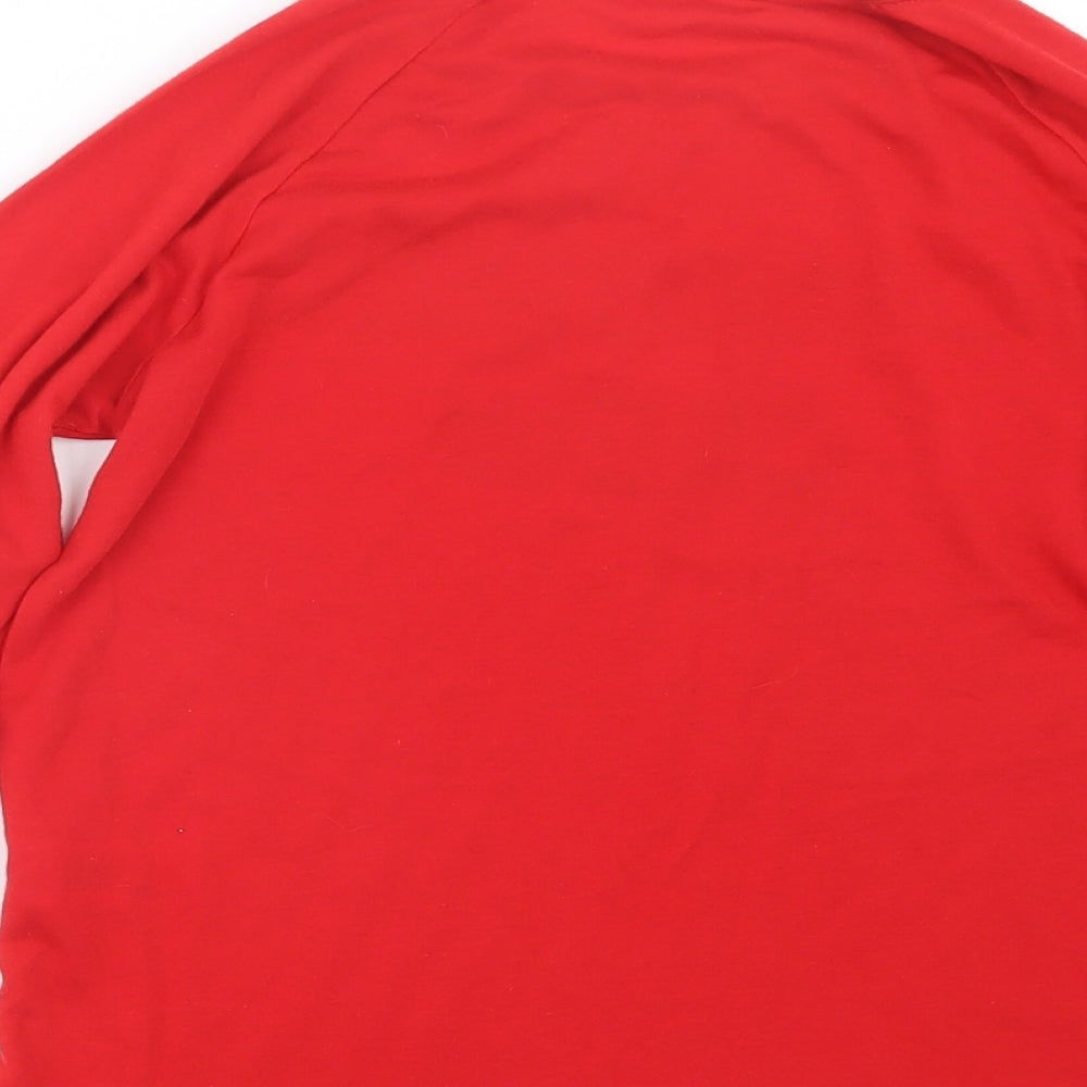 Matalan Boys Red Geometric Pyjama Top Size 10-11 Years - Christmas