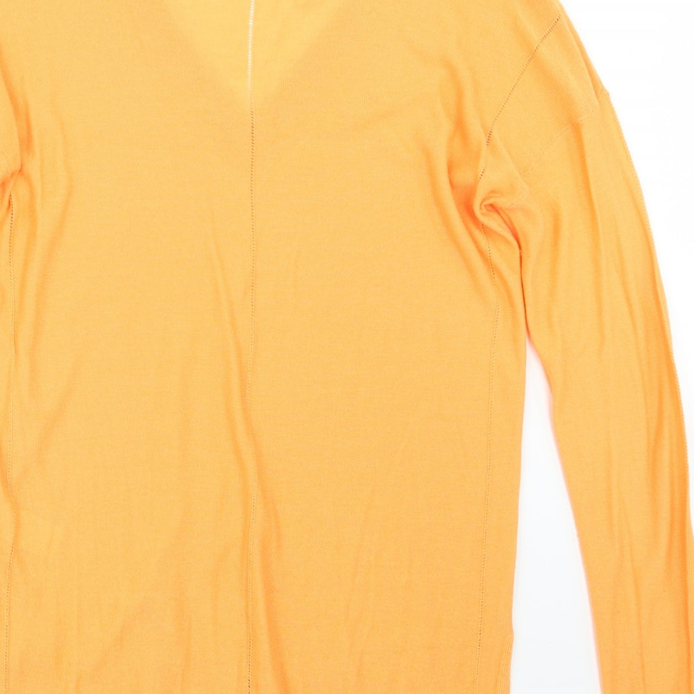 NEXT Womens Orange Knit Pullover Jumper Size 12