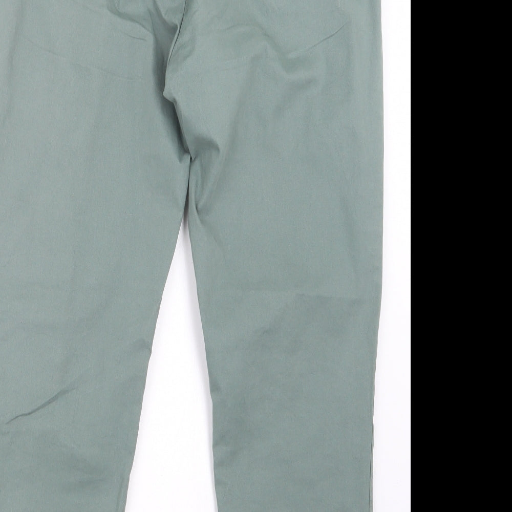 Marks & Spencer Mens Green Trousers Size 35 in L26 in