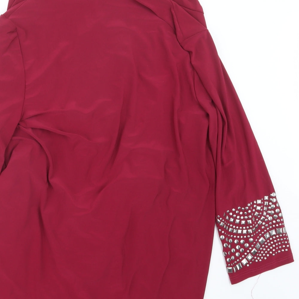 Renee Womens Pink Jacket Size L