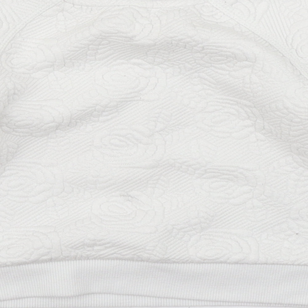 Mothercare Girls White Pullover T-Shirt Size 9-12 Months
