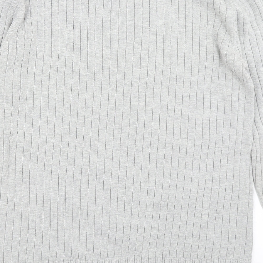 Urban Spirit Mens Grey Knit Pullover Jumper Size L