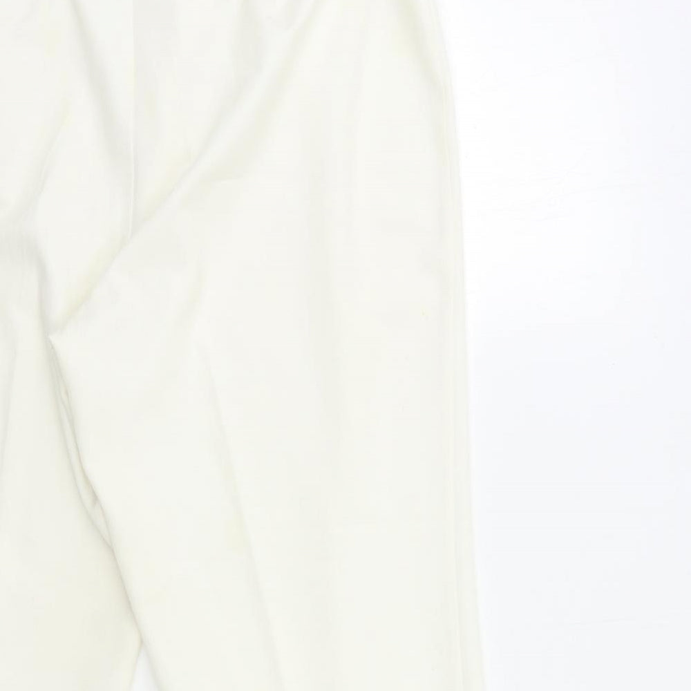Preworn Womens White Trousers Size 36 in L26 in