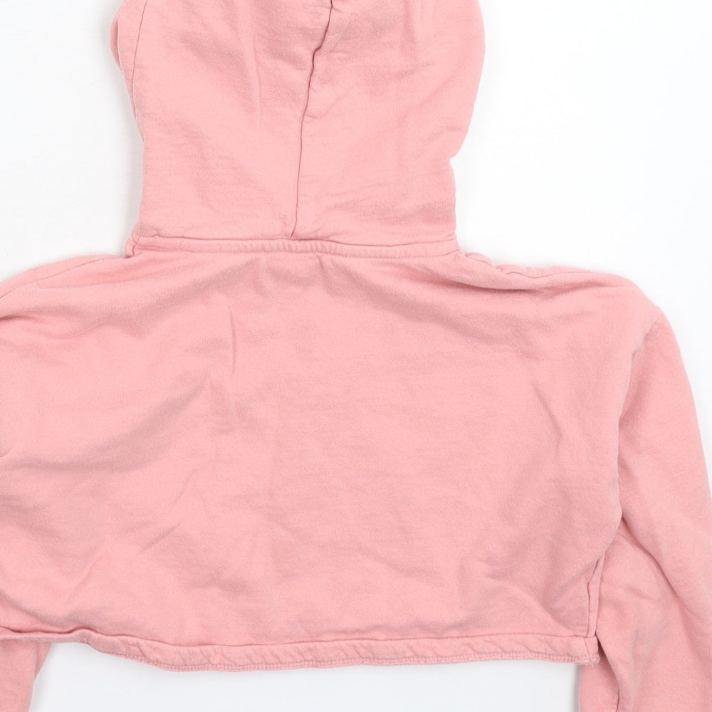 George Girls Pink Pullover Hoodie Size 5-6 Years - Crop