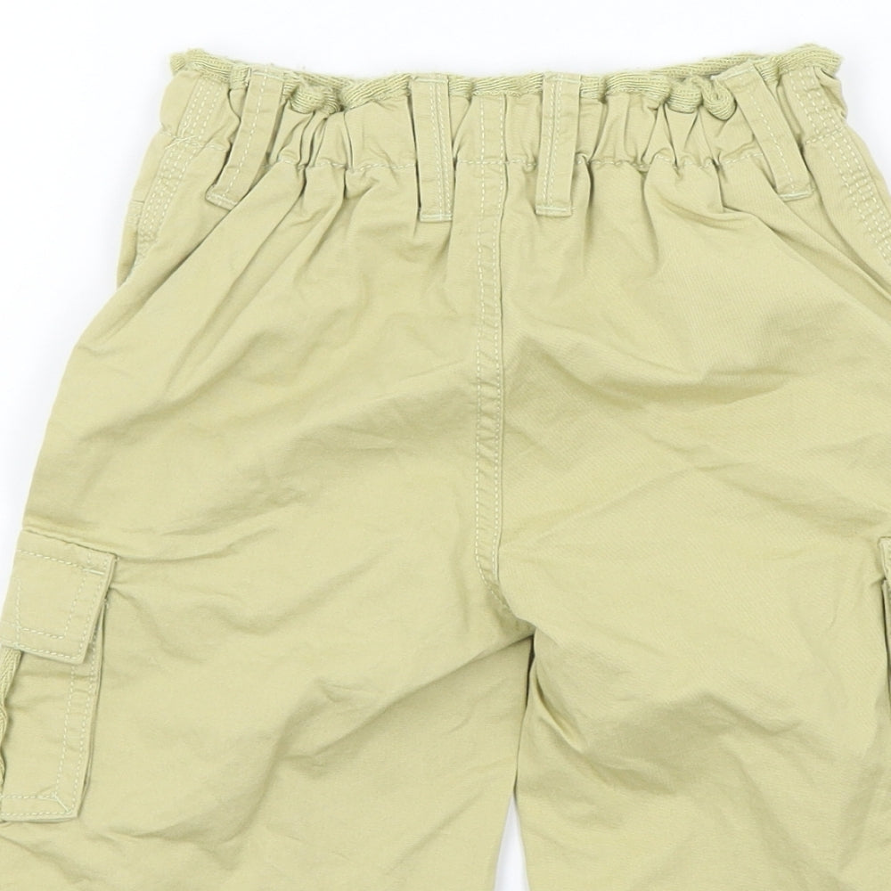 Preworn Boys Brown Colourblock Bermuda Shorts Size 2 Years