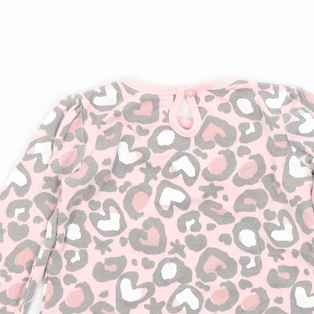 Studio Girls Pink Camouflage Pullover Jumper Size 9-12 Months