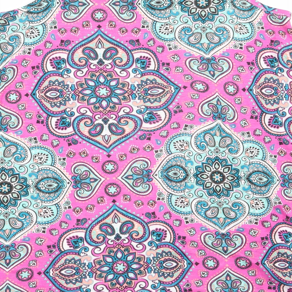 be you Womens Multicoloured Geometric Basic Tank Size 8