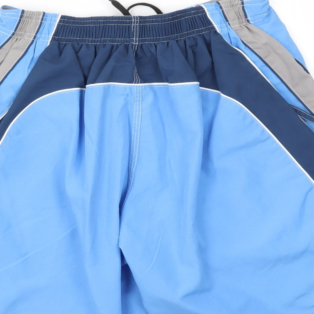 Big Fisch Boys Blue Sweat Shorts Size S