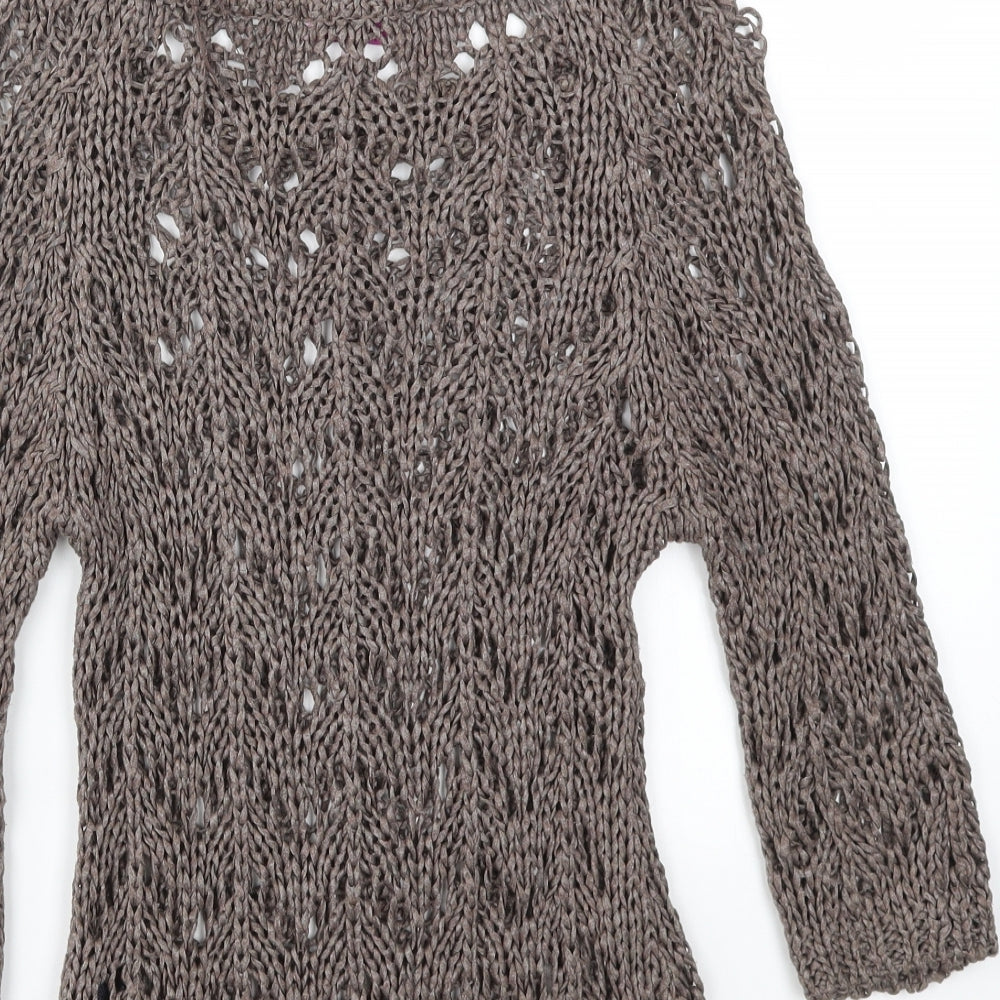 Marks & Spencer Womens Brown Pullover Jumper Size S